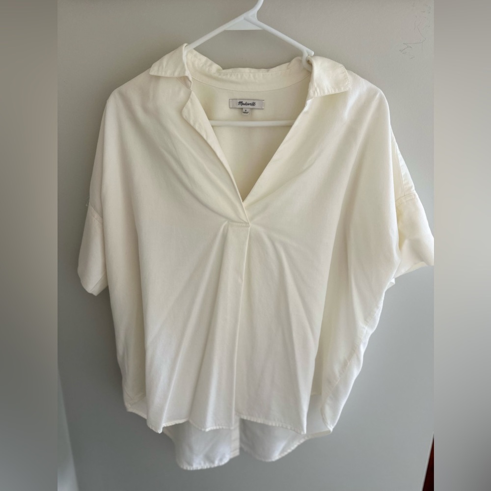 Madewell short sleeve poplin shirt